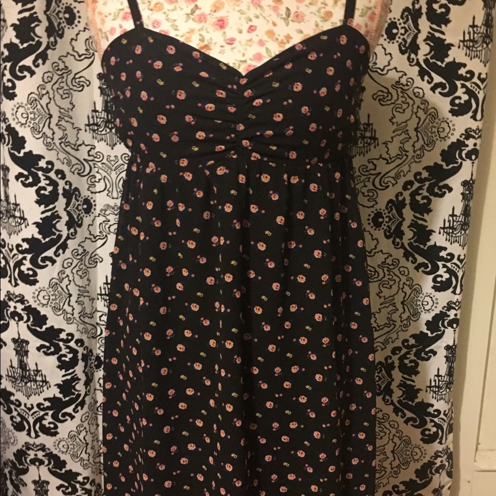 Forever 21 black floral dress